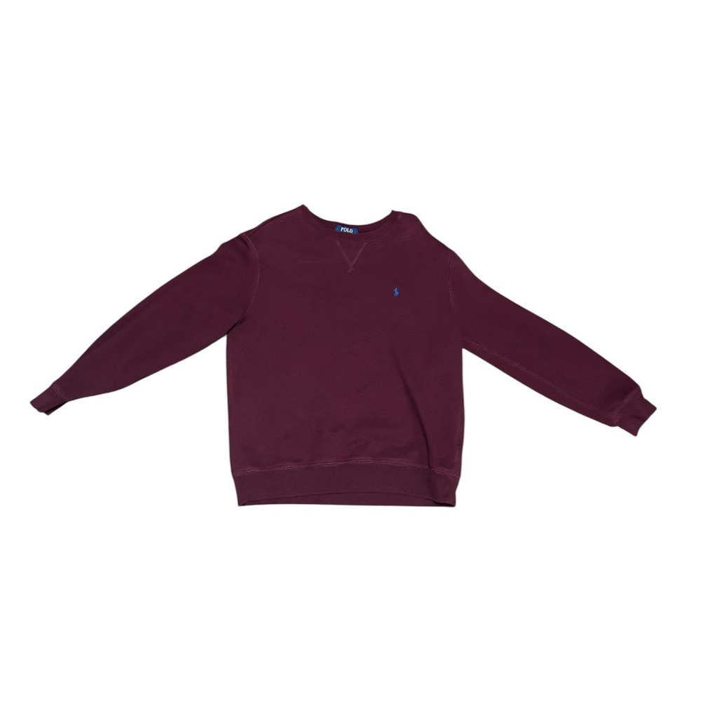 Polo by Ralph Lauren Men's Maroon Crewneck Sweater